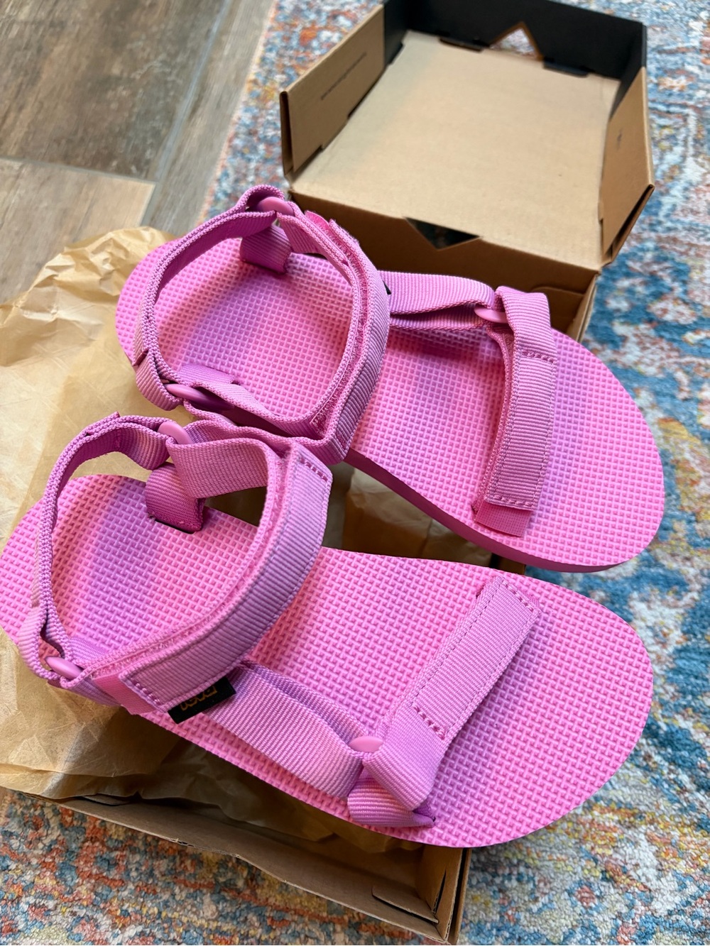 Teva Kids Pink Adjustable Play Sandals